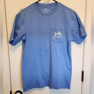 Southern Tide blue pocket tee, you wish jellyfish, size small